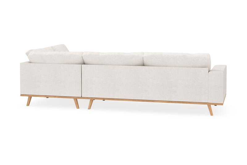 Copenhagen 4-sits Högervänd L-formad Schäslongsoffa i Bouclé - Vit - Möbler - Soffa - Divansoffa & schäslongsoffa - 4 sits soffa med divan