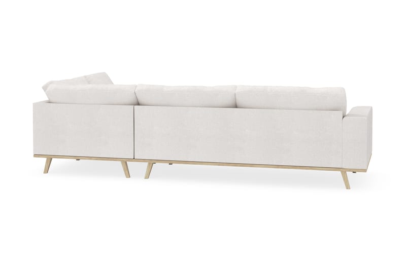 Copenhagen 4-sits Högervänd L-formad Schäslongsoffa i Bouclé - Vit - Möbler - Soffa - Divansoffa & schäslongsoffa - 4 sits soffa med divan