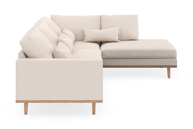 Copenhagen 4-sits Högervänd L-formad Schäslongsoffa i Manchester - Beige - Möbler - Soffa - Divansoffa & schäslongsoffa - 4 sits soffa med divan