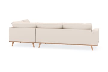Copenhagen 4-sits Högervänd L-formad Schäslongsoffa i Manchester - Beige - Möbler - Soffa - Divansoffa & schäslongsoffa - 4 sits soffa med divan