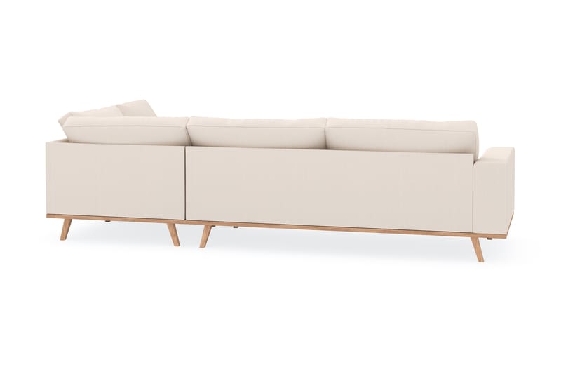 Copenhagen 4-sits Högervänd L-formad Schäslongsoffa i Manchester - Beige - Möbler - Soffa - Divansoffa & schäslongsoffa - 4 sits soffa med divan