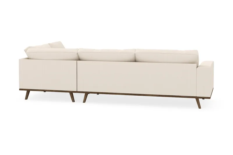Copenhagen 4-sits Högervänd L-formad Schäslongsoffa i Manchester - Beige - Möbler - Soffa - Divansoffa & schäslongsoffa - 4 sits soffa med divan