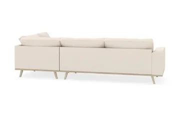 Copenhagen 4-sits Högervänd L-formad Schäslongsoffa i Manchester - Beige - Möbler - Soffa - Divansoffa & schäslongsoffa - 4 sits soffa med divan