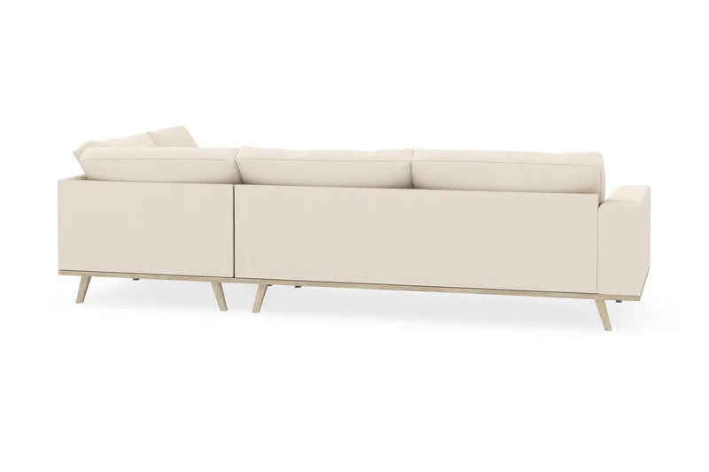 Copenhagen 4-sits Högervänd L-formad Schäslongsoffa i Manchester - Beige - Möbler - Soffa - Divansoffa & schäslongsoffa - 4 sits soffa med divan