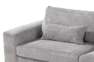 Copenhagen 4-sits Högervänd L-formad Schäslongsoffa i Manchester - Ljusgrå - Möbler - Soffa - Divansoffa & schäslongsoffa - 4 sits soffa med divan