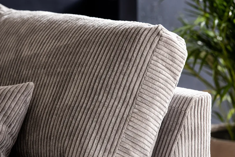 Copenhagen 4-sits Högervänd L-formad Schäslongsoffa i Manchester - Ljusgrå - Möbler - Soffa - Divansoffa & schäslongsoffa - 4 sits soffa med divan