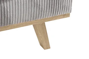 Copenhagen 4-sits Högervänd L-formad Schäslongsoffa i Manchester - Ljusgrå - Möbler - Soffa - Divansoffa & schäslongsoffa - 4 sits soffa med divan