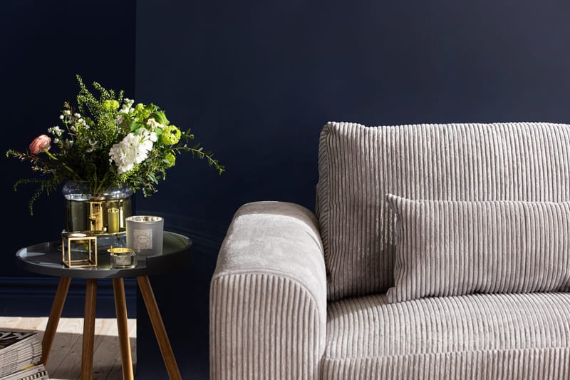 Copenhagen 4-sits Högervänd L-formad Schäslongsoffa i Manchester - Ljusgrå - Möbler - Soffa - Divansoffa & schäslongsoffa - 4 sits soffa med divan