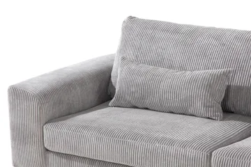 Copenhagen 4-sits Högervänd L-formad Schäslongsoffa i Manchester - Ljusgrå - Möbler - Soffa - Divansoffa & schäslongsoffa - 4 sits soffa med divan