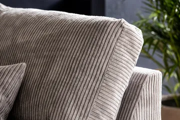 Copenhagen 4-sits Högervänd L-formad Schäslongsoffa i Manchester - Ljusgrå - Möbler - Soffa - Divansoffa & schäslongsoffa - 4 sits soffa med divan