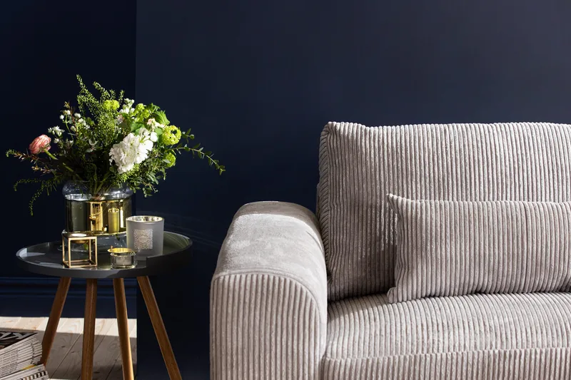 Copenhagen 4-sits Högervänd L-formad Schäslongsoffa i Manchester - Ljusgrå - Möbler - Soffa - Divansoffa & schäslongsoffa - 4 sits soffa med divan