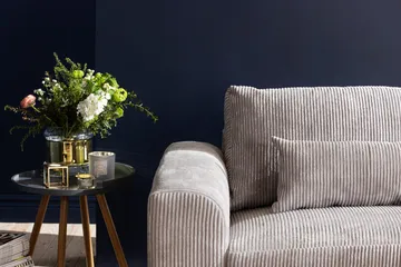 Copenhagen 4-sits Högervänd L-formad Schäslongsoffa i Manchester - Ljusgrå - Möbler - Soffa - Divansoffa & schäslongsoffa - 4 sits soffa med divan