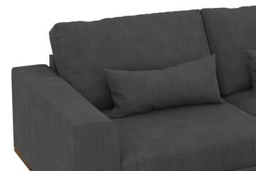 Copenhagen 4-sits Högervänd L-formad Schäslongsoffa i Manchester - Mörkgrå - Möbler - Soffa - Divansoffa & schäslongsoffa - 4 sits soffa med divan