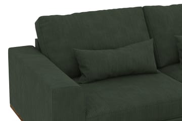 Copenhagen 4-sits Högervänd L-formad Schäslongsoffa i Manchester - Mörkgrön - Möbler - Soffa - Divansoffa & schäslongsoffa - 4 sits soffa med divan