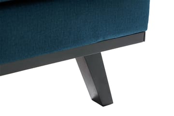 Copenhagen 4-sits Högervänd L-formad Schäslongsoffa i Sammet - Blå - Möbler - Soffa - Divansoffa & schäslongsoffa - 4 sits soffa med divan