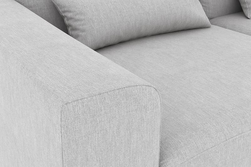 Copenhagen 4-sits Högervänd L-formad Schäslongsoffa i Tyg - Grå - Möbler - Soffa - Divansoffa & schäslongsoffa - 4 sits soffa med divan