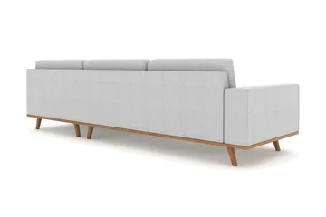 Copenhagen 4-sits Högervänd L-formad Schäslongsoffa i Tyg - Grå - Möbler - Soffa - Divansoffa & schäslongsoffa - 4 sits soffa med divan