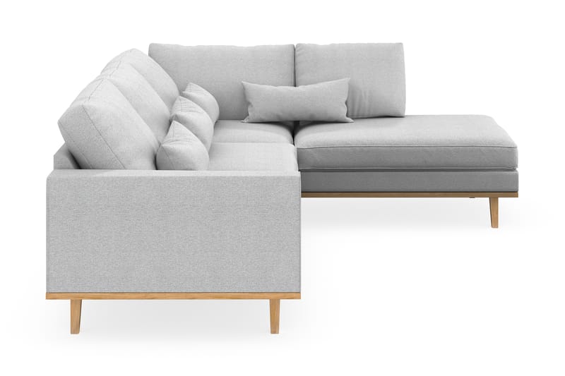 Copenhagen 4-sits Högervänd L-formad Schäslongsoffa i Tyg - Ljusgrå - Möbler - Soffa - Divansoffa & schäslongsoffa - 4 sits soffa med divan