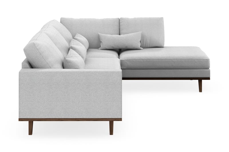 Copenhagen 4-sits Högervänd L-formad Schäslongsoffa i Tyg - Ljusgrå - Möbler - Soffa - Divansoffa & schäslongsoffa - 4 sits soffa med divan