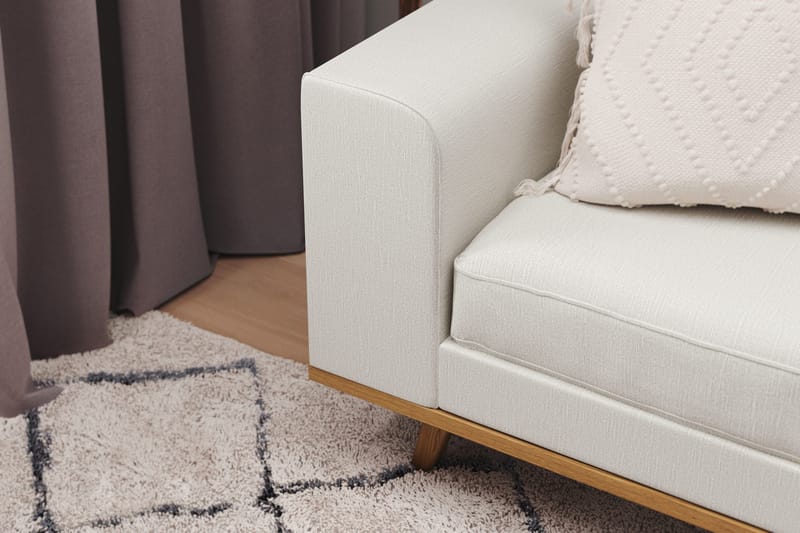 Copenhagen 4-sits Högervänd L-formad Schäslongsoffa i Tyg - Ljusgrå - Möbler - Soffa - Divansoffa & schäslongsoffa - 4 sits soffa med divan