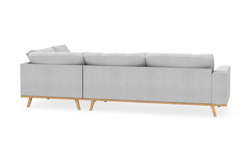 Copenhagen 4-sits Högervänd L-formad Schäslongsoffa i Tyg - Ljusgrå - Möbler - Soffa - Divansoffa & schäslongsoffa - 4 sits soffa med divan