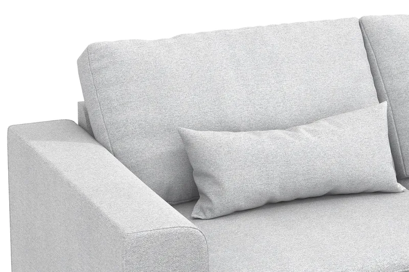 Copenhagen 4-sits Högervänd L-formad Schäslongsoffa i Tyg - Ljusgrå - Möbler - Soffa - Divansoffa & schäslongsoffa - 4 sits soffa med divan