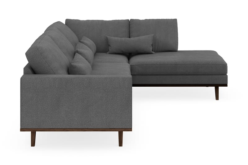 Copenhagen 4-sits Högervänd L-formad Schäslongsoffa i Tyg - Mörkgrå - Möbler - Soffa - Divansoffa & schäslongsoffa - 4 sits soffa med divan