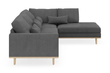 Copenhagen 4-sits Högervänd L-formad Schäslongsoffa i Tyg - Mörkgrå - Möbler - Soffa - Divansoffa & schäslongsoffa - 4 sits soffa med divan