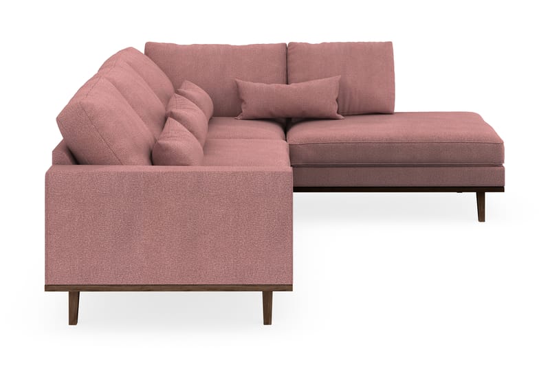 Copenhagen 4-sits Högervänd L-formad Schäslongsoffa i Tyg - Rosa - Möbler - Soffa - Divansoffa & schäslongsoffa - 4 sits soffa med divan