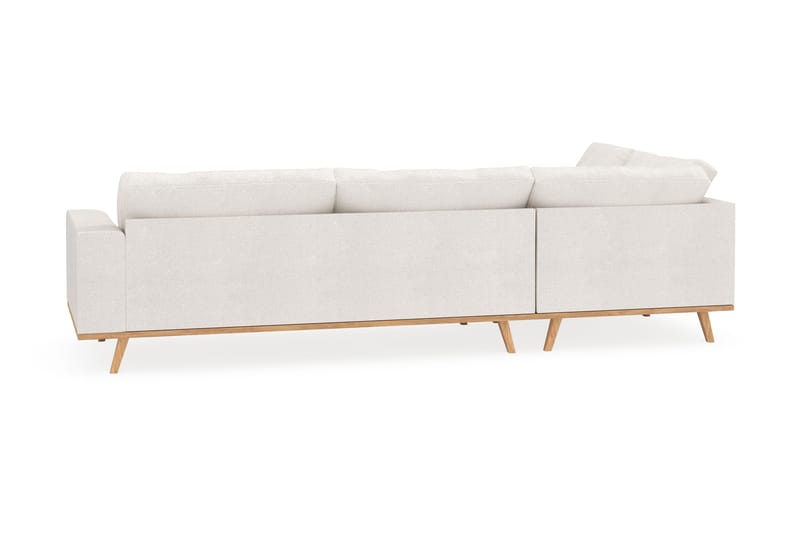 Copenhagen 4-sits Vänstervänd L-formad Schäslongsoffa i Bouclé - Vit - Möbler - Soffa - Divansoffa & schäslongsoffa - 4 sits soffa med divan