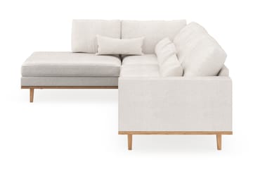 Copenhagen 4-sits Vänstervänd L-formad Schäslongsoffa i Bouclé - Vit - Möbler - Soffa - Divansoffa & schäslongsoffa - 4 sits soffa med divan