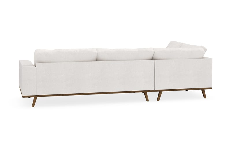Copenhagen 4-sits Vänstervänd L-formad Schäslongsoffa i Bouclé - Vit - Möbler - Soffa - Divansoffa & schäslongsoffa - 4 sits soffa med divan