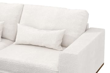 Copenhagen 4-sits Vänstervänd L-formad Schäslongsoffa i Bouclé - Vit - Möbler - Soffa - Divansoffa & schäslongsoffa - 4 sits soffa med divan