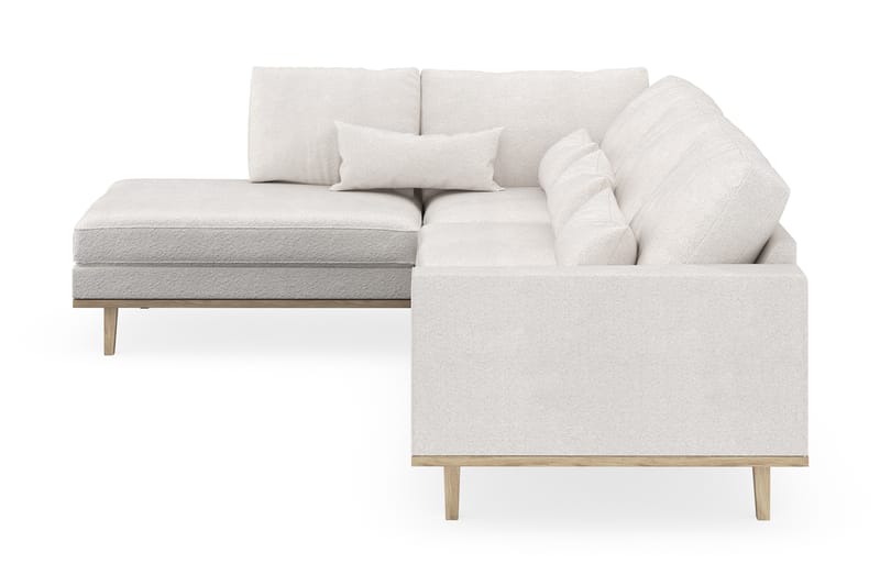 Copenhagen 4-sits Vänstervänd L-formad Schäslongsoffa i Bouclé - Vit - Möbler - Soffa - Divansoffa & schäslongsoffa - 4 sits soffa med divan