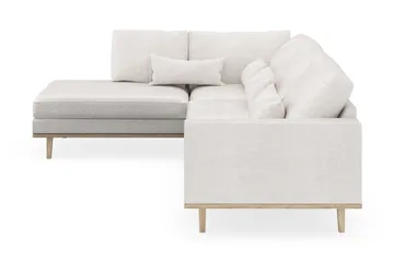 Copenhagen 4-sits Vänstervänd L-formad Schäslongsoffa i Bouclé - Vit - Möbler - Soffa - Divansoffa & schäslongsoffa - 4 sits soffa med divan
