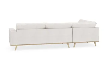 Copenhagen 4-sits Vänstervänd L-formad Schäslongsoffa i Bouclé - Vit - Möbler - Soffa - Divansoffa & schäslongsoffa - 4 sits soffa med divan