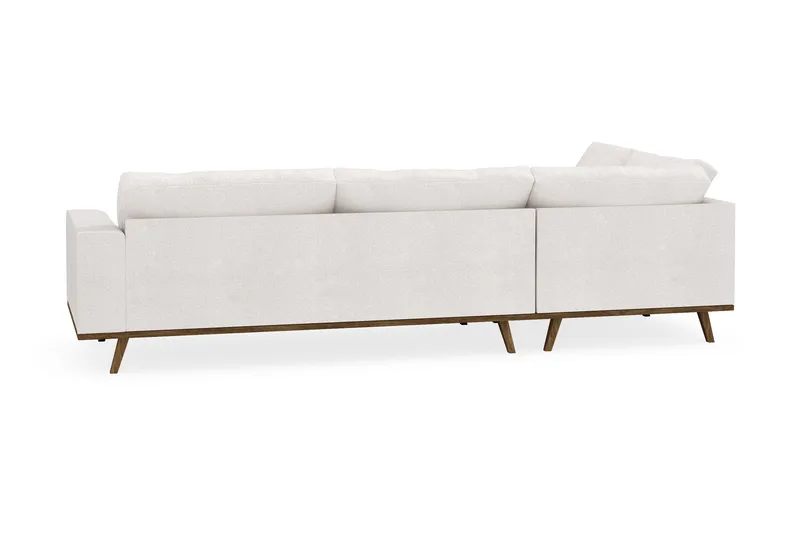 Copenhagen 4-sits Vänstervänd L-formad Schäslongsoffa i Bouclé - Vit - Möbler - Soffa - Divansoffa & schäslongsoffa - 4 sits soffa med divan