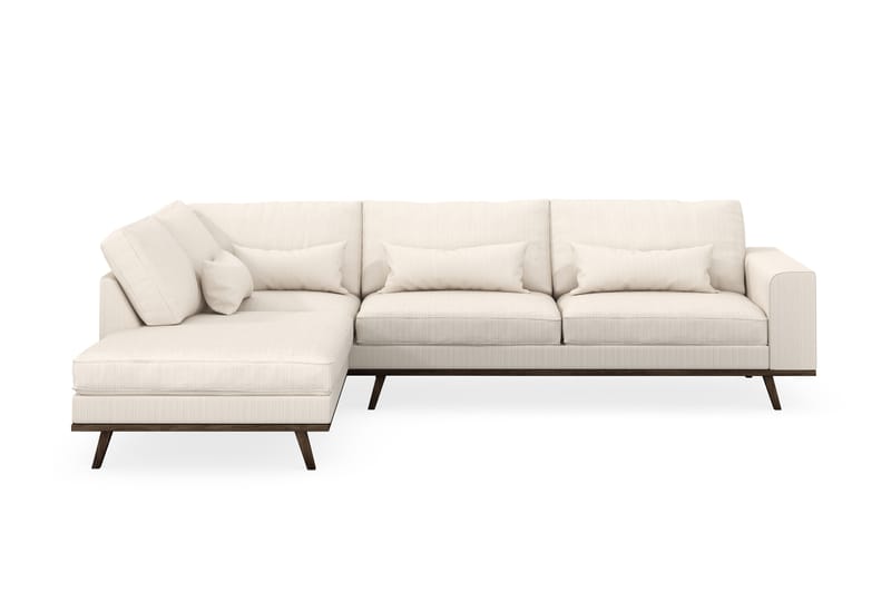 Copenhagen 4-sits Vänstervänd L-formad Schäslongsoffa i Manchester - Beige - Möbler - Soffa - Divansoffa & schäslongsoffa - 4 sits soffa med divan