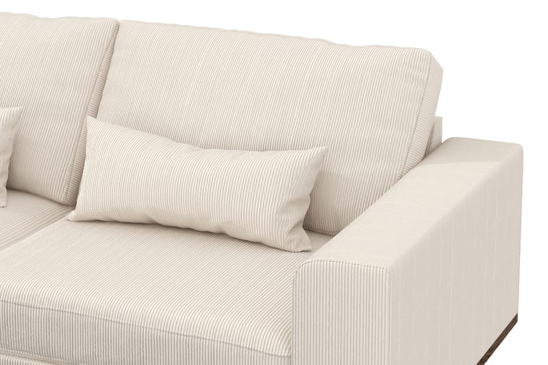 Copenhagen 4-sits Vänstervänd L-formad Schäslongsoffa i Manchester - Beige - Möbler - Soffa - Divansoffa & schäslongsoffa - 4 sits soffa med divan