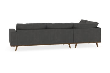 Copenhagen 4-sits Vänstervänd L-formad Schäslongsoffa i Manchester - Mörkgrå - Möbler - Soffa - Divansoffa & schäslongsoffa - 4 sits soffa med divan