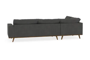 Copenhagen 4-sits Vänstervänd L-formad Schäslongsoffa i Manchester - Mörkgrå - Möbler - Soffa - Divansoffa & schäslongsoffa - 4 sits soffa med divan