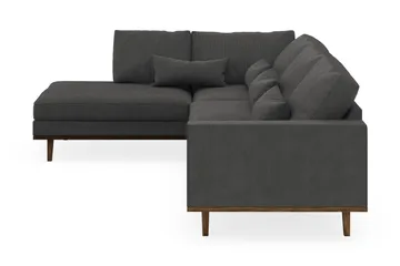 Copenhagen 4-sits Vänstervänd L-formad Schäslongsoffa i Manchester - Mörkgrå - Möbler - Soffa - Divansoffa & schäslongsoffa - 4 sits soffa med divan