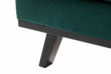 Copenhagen 4-sits Vänstervänd L-formad Schäslongsoffa i Sammet - Grön - Möbler - Soffa - Divansoffa & schäslongsoffa - 4 sits soffa med divan