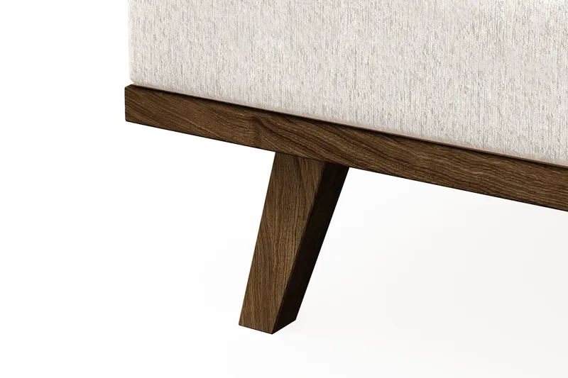 Copenhagen 4-sits Vänstervänd L-formad Schäslongsoffa i Sammet - Krämvit - Möbler - Soffa - Divansoffa & schäslongsoffa - 4 sits soffa med divan