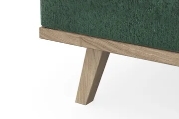 Copenhagen 4-sits Vänstervänd L-formad Schäslongsoffa i Sammet - Mörkgrön - Möbler - Soffa - Divansoffa & schäslongsoffa - 4 sits soffa med divan