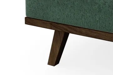 Copenhagen 4-sits Vänstervänd L-formad Schäslongsoffa i Sammet - Mörkgrön - Möbler - Soffa - Divansoffa & schäslongsoffa - 4 sits soffa med divan