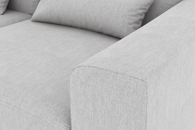 Copenhagen 4-sits Vänstervänd L-formad Schäslongsoffa i Tyg - Grå - Möbler - Soffa - Divansoffa & schäslongsoffa - 4 sits soffa med divan