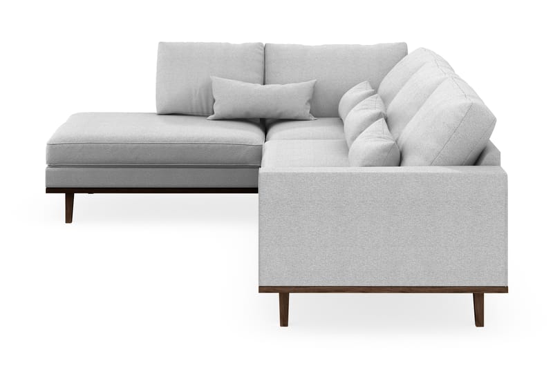Copenhagen 4-sits Vänstervänd L-formad Schäslongsoffa i Tyg - Ljusgrå - Möbler - Soffa - Divansoffa & schäslongsoffa - 4 sits soffa med divan