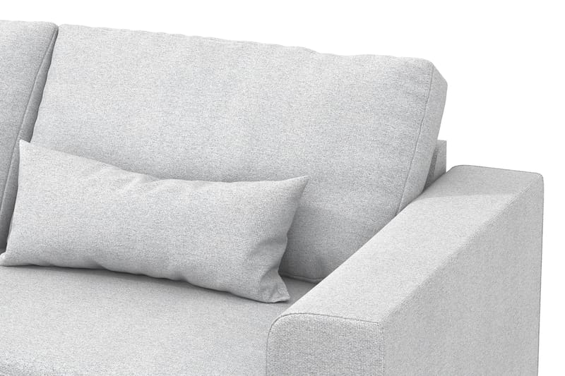 Copenhagen 4-sits Vänstervänd L-formad Schäslongsoffa i Tyg - Ljusgrå - Möbler - Soffa - Divansoffa & schäslongsoffa - 4 sits soffa med divan