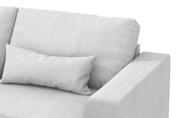 Copenhagen 4-sits Vänstervänd L-formad Schäslongsoffa i Tyg - Ljusgrå - Möbler - Soffa - Divansoffa & schäslongsoffa - 4 sits soffa med divan
